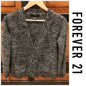 Forever 21 button down long sleeve cardigan sweater jacket